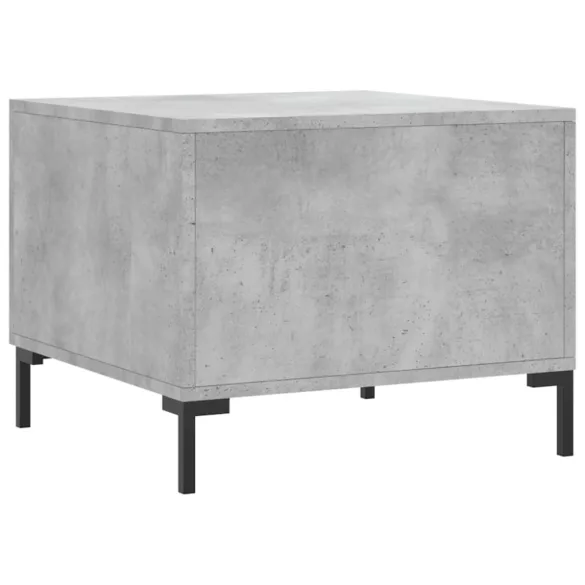 2 db betonszürke szerelt fa dohányzóasztal 50 x 50 x 40 cm