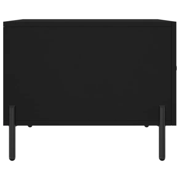 2 db fekete szerelt fa dohányzóasztal 50 x 50 x 40 cm