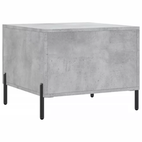2 db betonszürke szerelt fa dohányzóasztal 50 x 50 x 40 cm