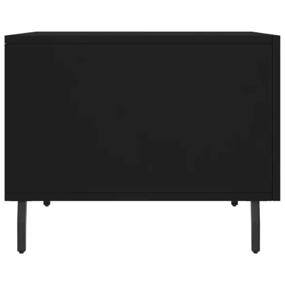 2 db fekete szerelt fa dohányzóasztal 50 x 50 x 40 cm