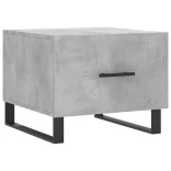 2 db betonszürke szerelt fa dohányzóasztal 50 x 50 x 40 cm