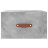 2 db betonszürke falra szerelhető éjjeliszekrény 35x35x20 cm