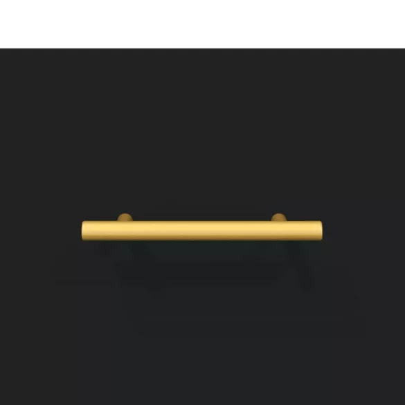 fekete falra szerelhető éjjeliszekrény 35x35x20 cm