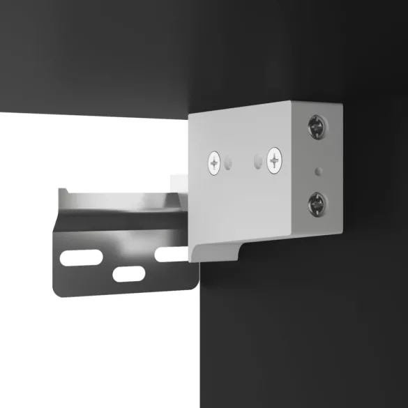 fekete falra szerelhető éjjeliszekrény 35x35x20 cm