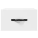 2 db fehér falra szerelhető éjjeliszekrény 35x35x20 cm