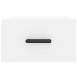 2 db fehér falra szerelhető éjjeliszekrény 35x35x20 cm