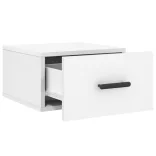 2 db fehér falra szerelhető éjjeliszekrény 35x35x20 cm