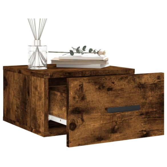 2 db füstös tölgy színű fali éjjeliszekrény 35 x 35 x 20 cm