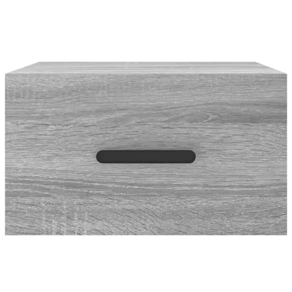 szürke sonoma falra szerelhető éjjeliszekrény 35x35x20 cm