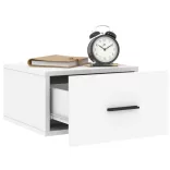 2 db fehér falra szerelhető éjjeliszekrény 35x35x20 cm