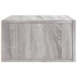 szürke sonoma falra szerelhető éjjeliszekrény 35x35x20 cm
