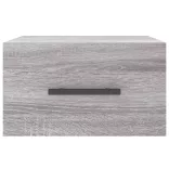 szürke sonoma falra szerelhető éjjeliszekrény 35x35x20 cm