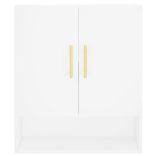 fehér szerelt fa faliszekrény 60 x 31 x 70 cm