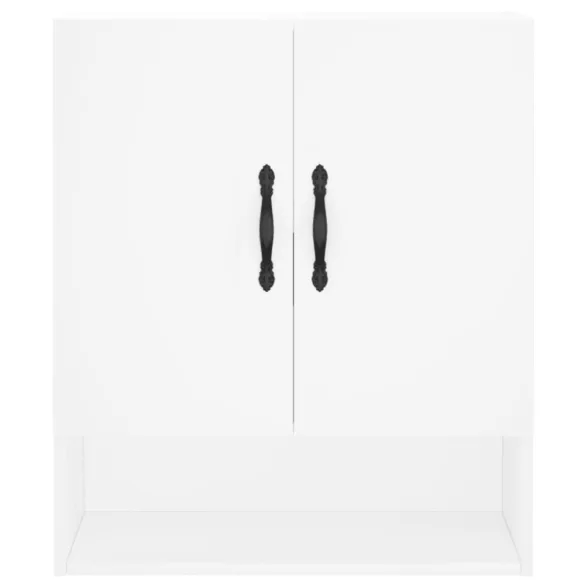 fehér szerelt fa faliszekrény 60 x 31 x 70 cm