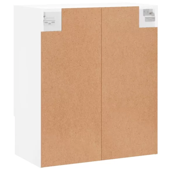 fehér szerelt fa faliszekrény 60 x 31 x 70 cm