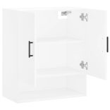 fehér szerelt fa faliszekrény 60 x 31 x 70 cm