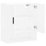 fehér szerelt fa faliszekrény 60 x 31 x 70 cm