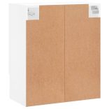 fehér szerelt fa faliszekrény 60 x 31 x 70 cm