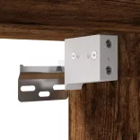 füstös tölgy színű szerelt fa faliszekrény 60 x 31 x 60 cm