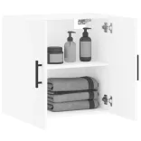 fehér szerelt fa faliszekrény 60 x 31 x 60 cm