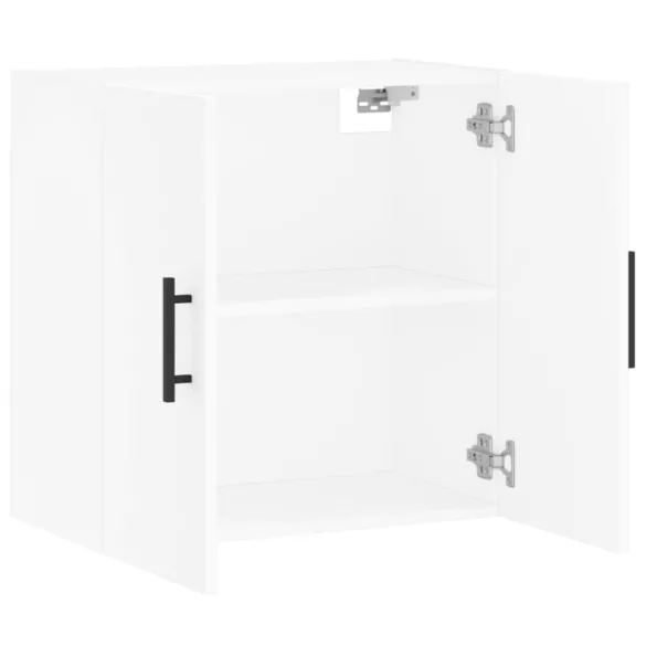 fehér szerelt fa faliszekrény 60 x 31 x 60 cm