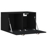 fekete szerelt fa faliszekrény 60 x 36,5 x 35 cm