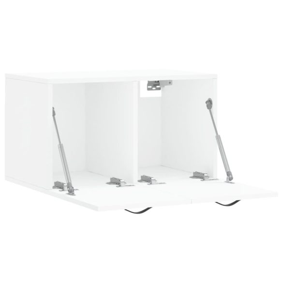 fehér szerelt fa faliszekrény 60 x 36,5 x 35 cm