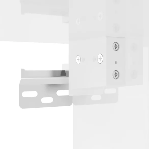 magasfényű fehér szerelt fa faliszekrény 60 x 36,5 x 35 cm