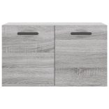 szürke sonoma színű szerelt fa faliszekrény 60 x 36,5 x 35 cm