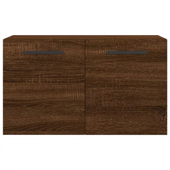 barna tölgyszínű szerelt fa faliszekrény 60 x 36,5 x 35 cm