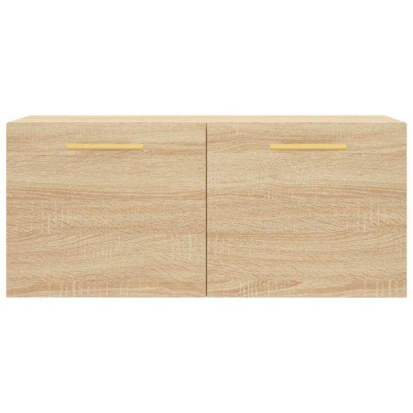 sonoma tölgy színű szerelt fa faliszekrény 80 x 36,5 x 35 cm