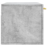 betonszürke szerelt fa faliszekrény 80 x 36,5 x 35 cm