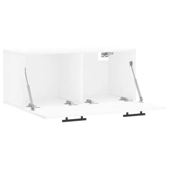 fehér szerelt fa faliszekrény 80 x 36,5 x 35 cm