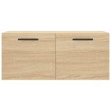 sonoma tölgy színű szerelt fa faliszekrény 80 x 36,5 x 35 cm