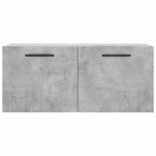 betonszürke szerelt fa faliszekrény 80 x 36,5 x 35 cm