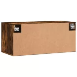 füstös tölgy színű szerelt fa faliszekrény 80 x 36,5 x 35 cm