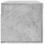 betonszürke szerelt fa faliszekrény 100 x 36,5 x 35 cm
