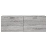 szürke sonoma színű szerelt fa faliszekrény 100 x 36,5 x 35 cm
