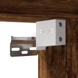 füstös tölgy színű szerelt fa faliszekrény 100 x 36,5 x 35 cm