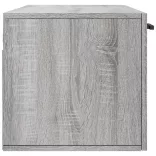 szürke sonoma színű szerelt fa faliszekrény 100 x 36,5 x 35 cm