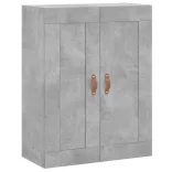 betonszürke szerelt fa fali szekrény 69,5 x 34 x 90 cm