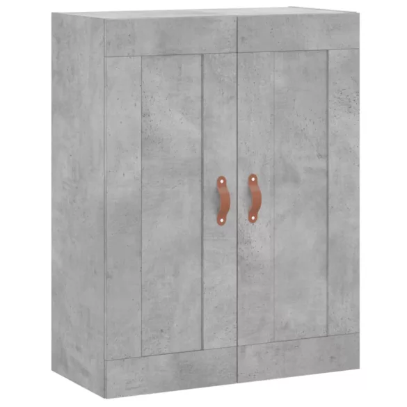 betonszürke szerelt fa fali szekrény 69,5 x 34 x 90 cm