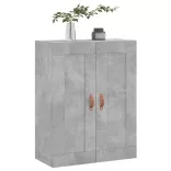 betonszürke szerelt fa fali szekrény 69,5 x 34 x 90 cm