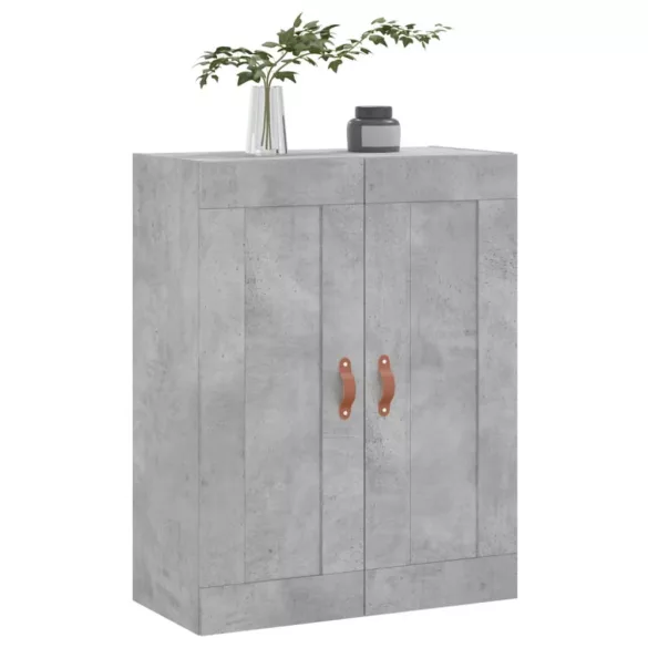 betonszürke szerelt fa fali szekrény 69,5 x 34 x 90 cm