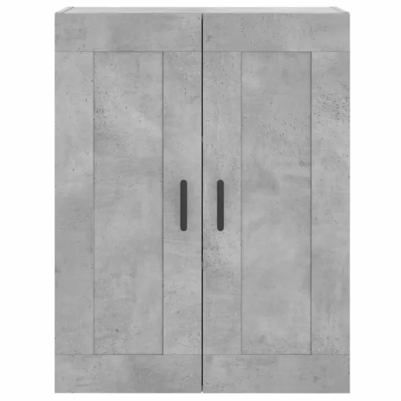 betonszürke szerelt fa fali szekrény 69,5 x 34 x 90 cm