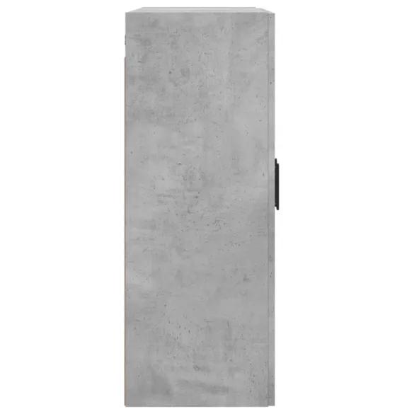 betonszürke szerelt fa fali szekrény 69,5 x 34 x 90 cm