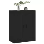fekete szerelt fa fali szekrény 69,5 x 34 x 90 cm
