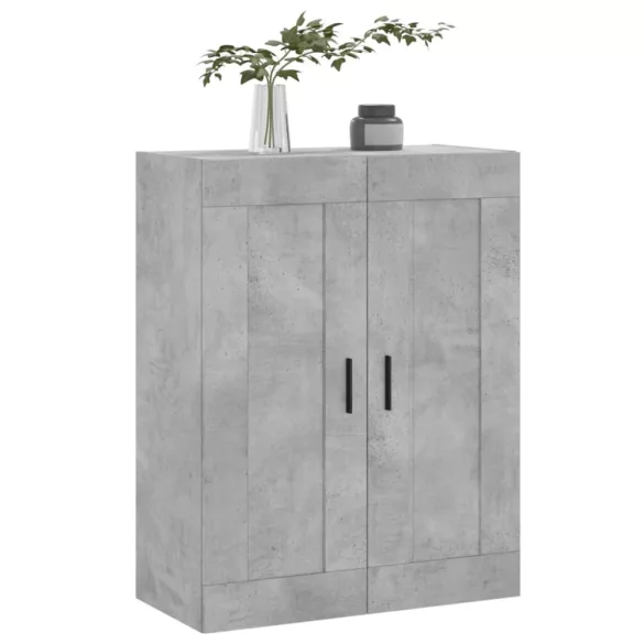 betonszürke szerelt fa fali szekrény 69,5 x 34 x 90 cm