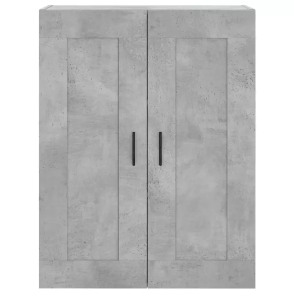 betonszürke szerelt fa fali szekrény 69,5 x 34 x 90 cm