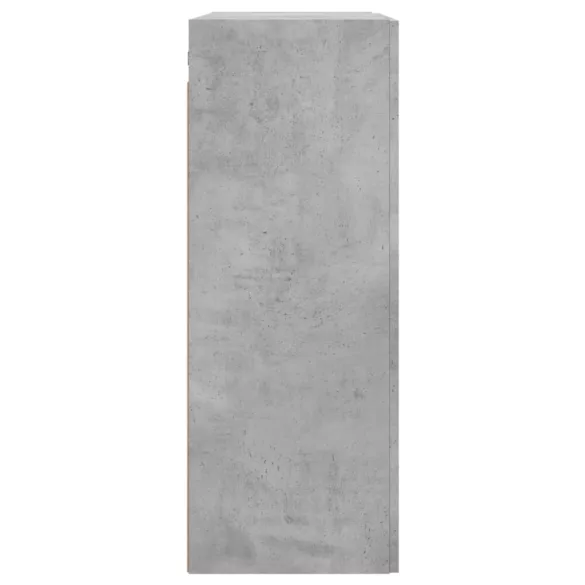 betonszürke szerelt fa fali szekrény 69,5 x 34 x 90 cm